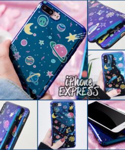New Luxury Space Planets BLUE RAY Soft Silicon Case