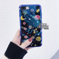 Alternative view of New Luxury Space Planets BLUE RAY Soft Silicon Case