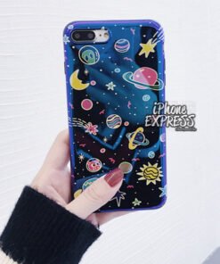 Alternative view of New Luxury Space Planets BLUE RAY Soft Silicon Case