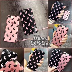 New Cute Cartoon Rabbit Silicone Transparent Drip iPhone CASE