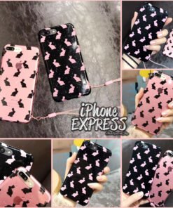 New Cute Cartoon Rabbit Silicone Transparent Drip iPhone CASE