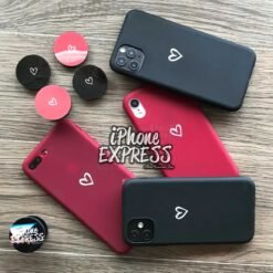 Alternative view of New Hot Black and Maroon silicon soft cases for iPhones with free matching POPHOLDER