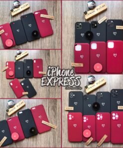 New Hot Black and Maroon silicon soft cases for iPhones with free matching POPHOLDER