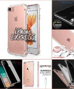 Transparent Anti shock Anti Knock iPhone Silicon Case with Tough Edges
