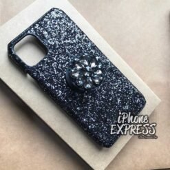 Alternative view of Luxury Glitter Sequins Bling with Diamond Rhinestone Bracket Grip Hard plastic iPhone Case