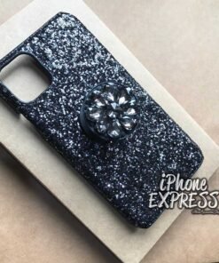 Alternative view of Luxury Glitter Sequins Bling with Diamond Rhinestone Bracket Grip Hard plastic iPhone Case