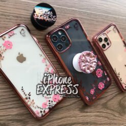 Alternative view of FLOWER PATTTERN ROSE GOLD ELECTROPLATED RHINESTONES COVER with Stones GRIP