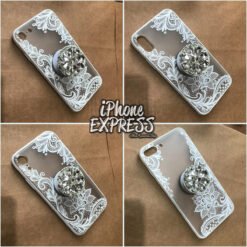 Sexy Lace Retro Floral iPhone Cover With Stones Holder