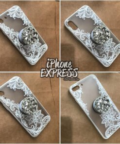Sexy Lace Retro Floral iPhone Cover With Stones Holder