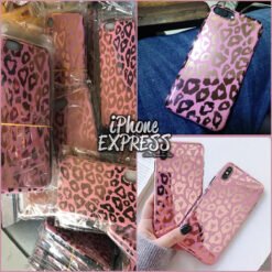 Alternative view of Leopard Pattern Electroplated Shiny soft iPhone Case