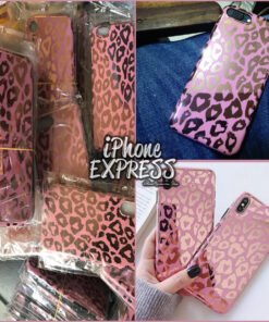 Alternative view of Leopard Pattern Electroplated Shiny soft iPhone Case
