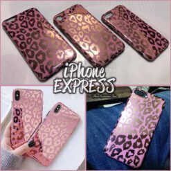 Leopard Pattern Electroplated Shiny soft iPhone Case