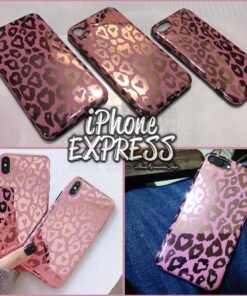 Leopard Pattern Electroplated Shiny soft iPhone Case