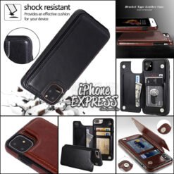 Luxury Wallet Leather Phone Case Magnetic Buckle Card Slot Stand