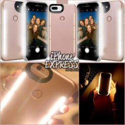 iPhone Duos LED Case for Perfect Selfies WHITE LIGHT FRONT BACK