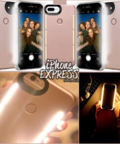 iPhone Duos LED Case for Perfect Selfies WHITE LIGHT FRONT BACK