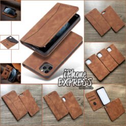 Exquisite Magnetic Flip Wallet Leather iPhone Case