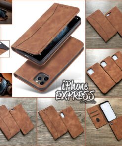 Exquisite Magnetic Flip Wallet Leather iPhone Case