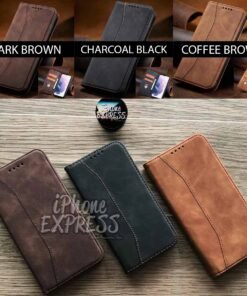 Alternative view of Exquisite Magnetic Flip Wallet Leather iPhone Case