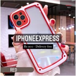 Alternative view of Red And White iPhone Bumper Case