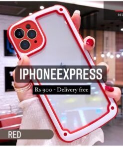 Alternative view of Red And White iPhone Bumper Case