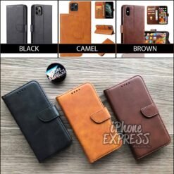 Alternative view of High Quality Flip book Wallet Leather iPhone Case with magnetic layer
