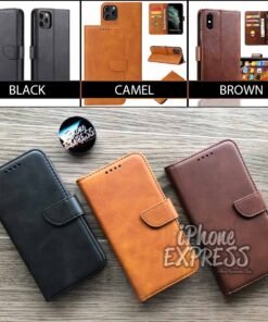 Alternative view of High Quality Flip book Wallet Leather iPhone Case with magnetic layer