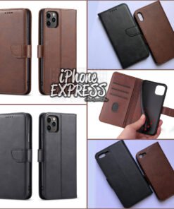 High Quality Flip book Wallet Leather iPhone Case with magnetic layer