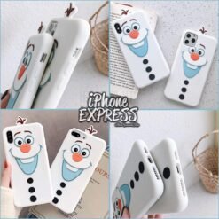 3d silicon Snowman protective soft case in Pakistan for iPhones