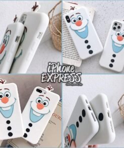 3d silicon Snowman protective soft case in Pakistan for iPhones