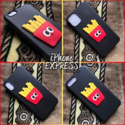 3d French Fries on silicon protective soft case in Pakistan for iPhones