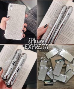 Luxury Bling Rhinestones Silver iPhone Case in Pakistan
