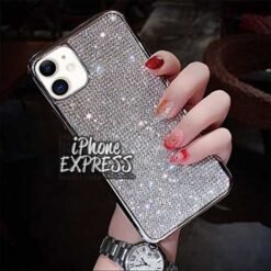 Alternative view of Luxury Bling Rhinestones Silver iPhone Case in Pakistan