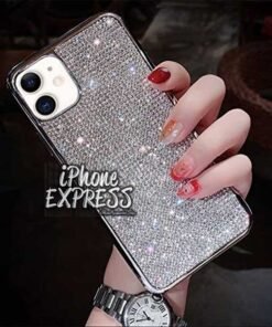 Alternative view of Luxury Bling Rhinestones Silver iPhone Case in Pakistan
