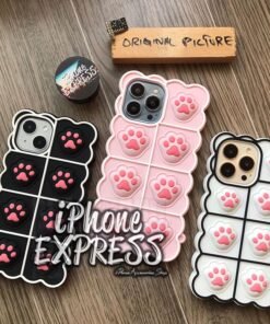 Alternative view of 3D Soft Silicon CatPaw PopIT iPhone case cover