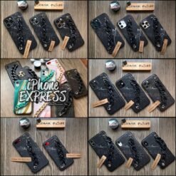 Alternative view of New Classic Marble iPhone case with bracelet chain High Quality imported silicon Case