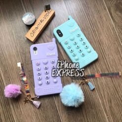 Alternative view of 3D Fancy Stylish Soft silicon Antenna Phone case with furball Tassel for iPhones