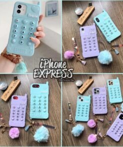 3D Fancy Stylish Soft silicon Antenna Phone case with furball Tassel for iPhones