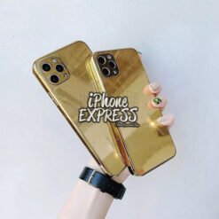 Alternative view of Electroplated Golden Mirror iPhone case