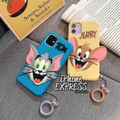 3D silicon Fancy Cat and Mouse AKA T0M and J3rry with ring holder