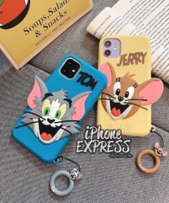 3D silicon Fancy Cat and Mouse AKA T0M and J3rry with ring holder