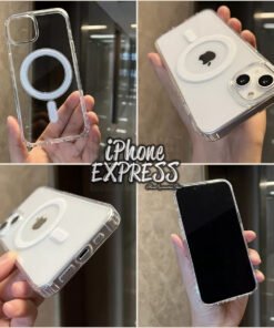 Best selling iPhone Case Compatible with MagSafe High Quality Crystal Clear Antishock Transparent iPhone silicon soft sides Case with acrylic back